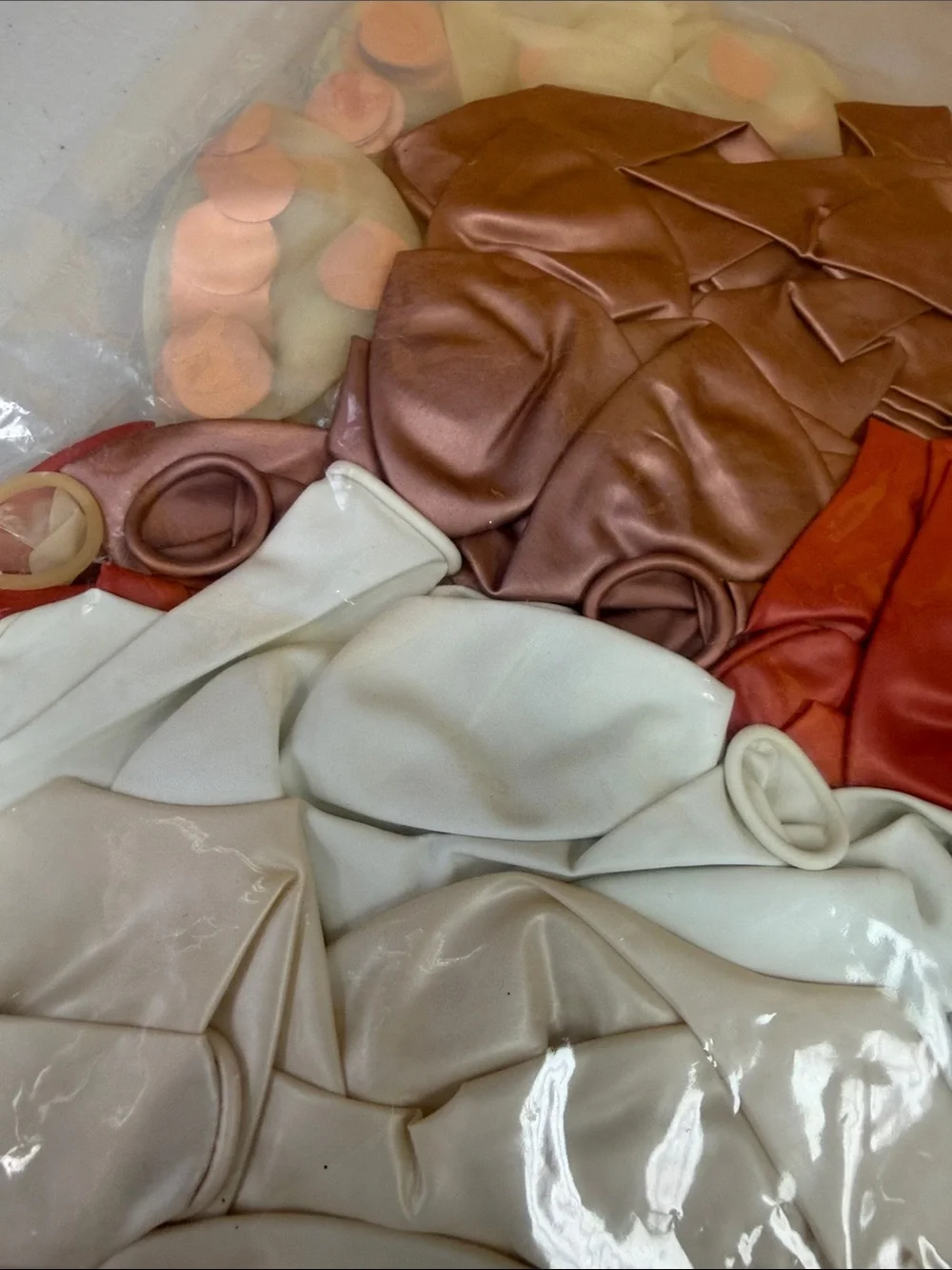 Latex Balloons Light Mixed-Color Pack - Neutral & Rust Tones new